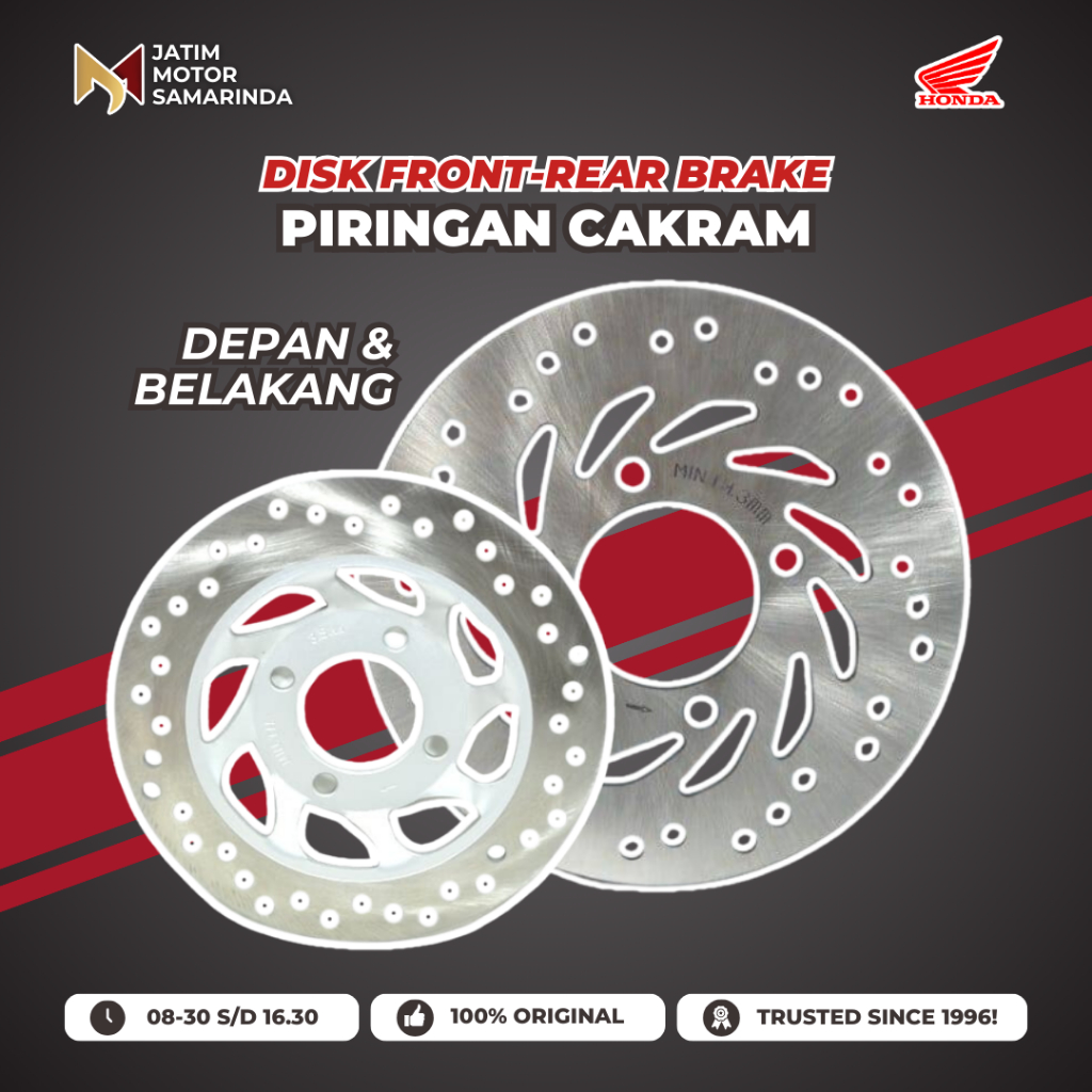 Honda AHM Piringan Cakram Depan Belakang Disk Front Rear Brake Genuine Parts Original Ready Semua Mo