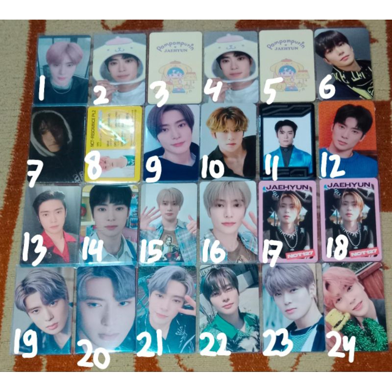 Photocard official jaehyun suhum stiker dicon ay-yo smtown live favorite nct home sg21 universe sanr