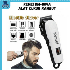 Original KEMEI 809A Alat Cukur Rambut Kemei KM 809A Mesin Cukur Cordless HAIR CLIPPER TRIMMER