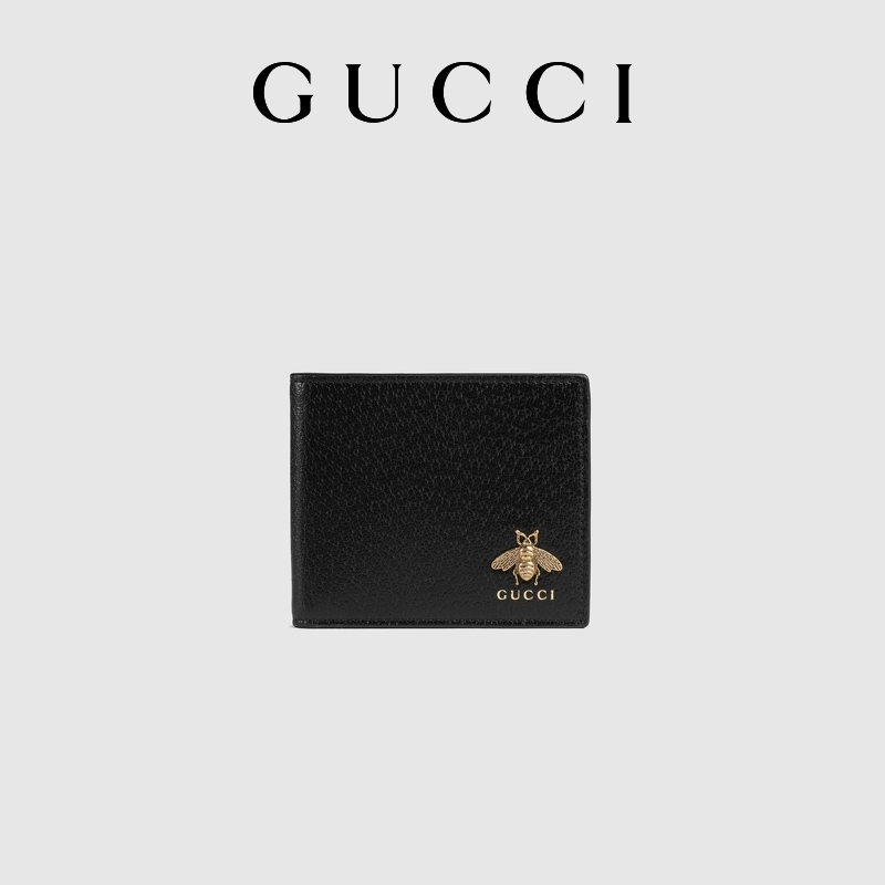 GUCCI Animalier series leather men's wallet
