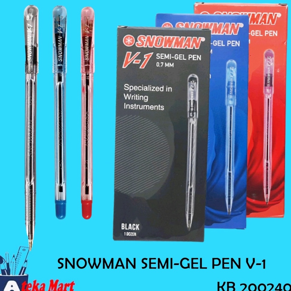 

ART K48P BOX12PCS SNOWMAN BALLPOINT V1
