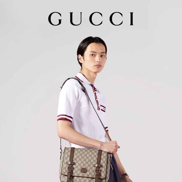 GUCCI Gucci GG Men's Postman Bag