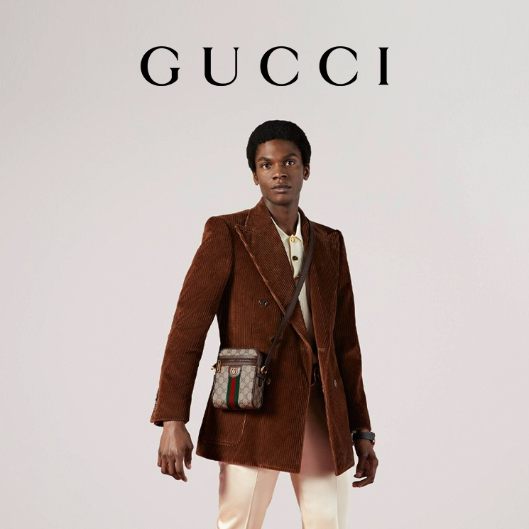 GUCCI Ophidia Series GG Shoulder Backpack Men's Postman Bag