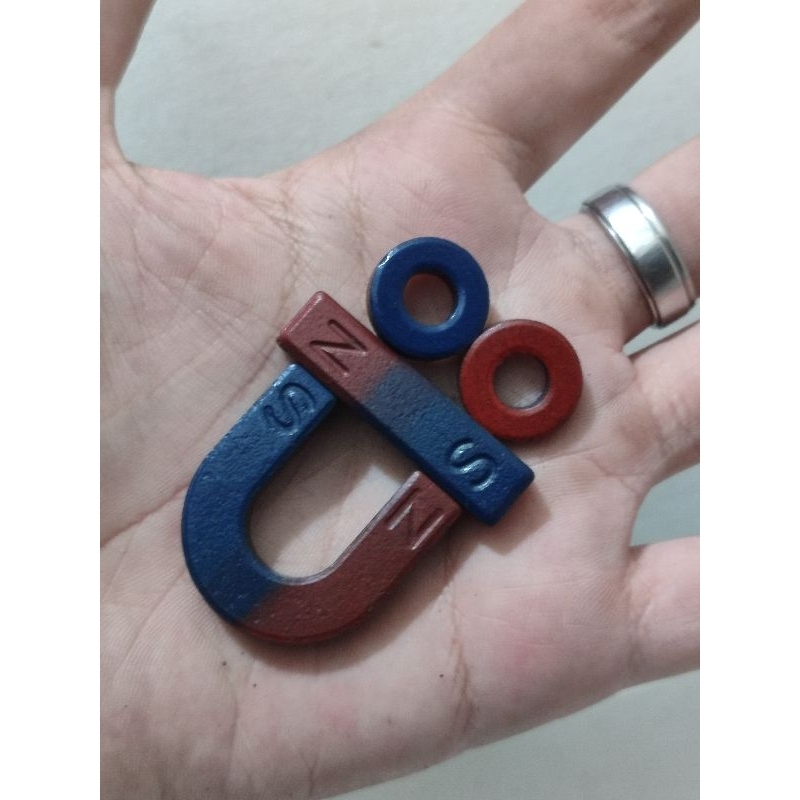 TERMURAH MAINAN MAGNET / MAGNET PRAKTEK EDUKASI SEKOLAH / MAGNET U + MAGNET BATANG + MAGNET BULAT