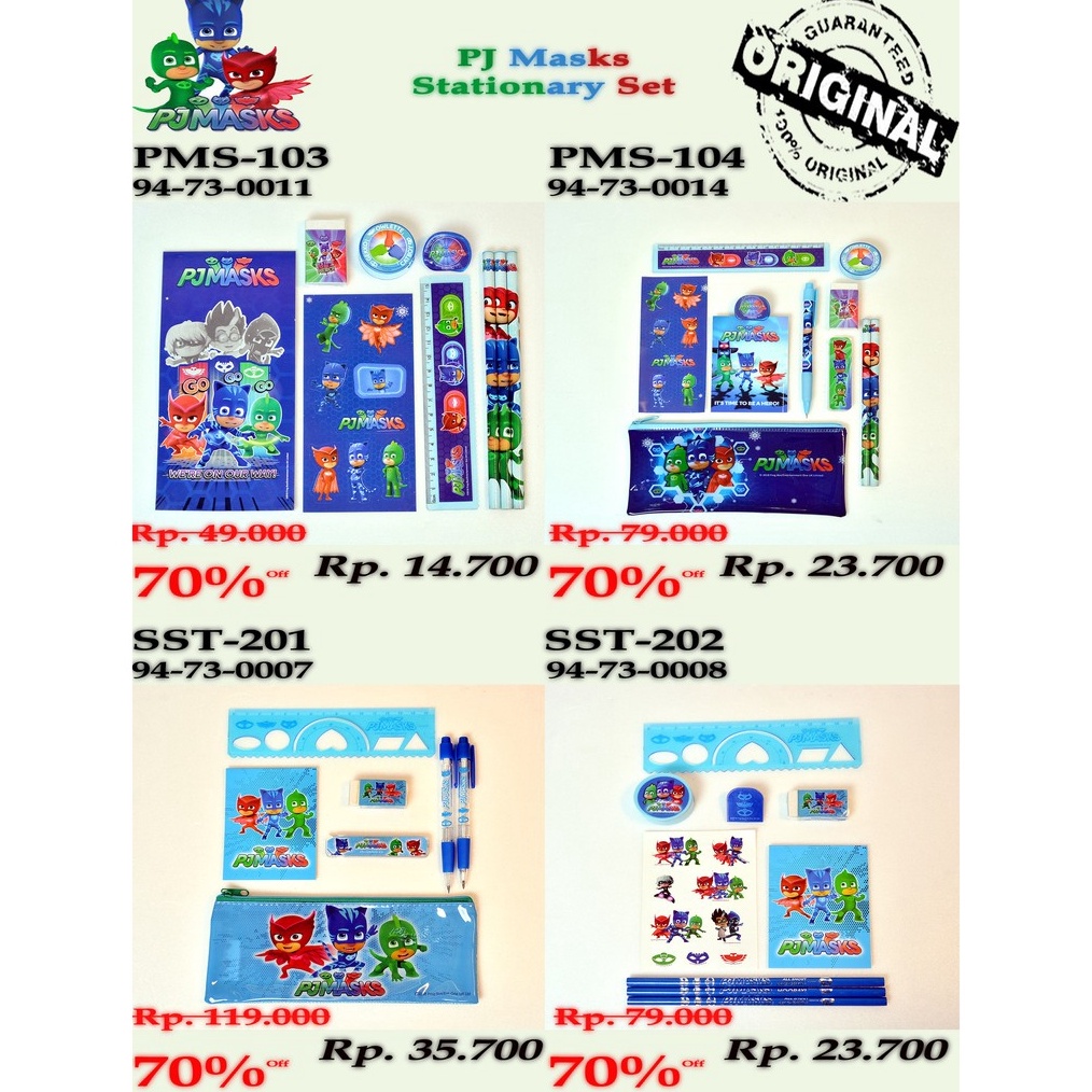 

ART X84H Paket Alat Tulis PJ Masks Value Pack Stationary Set