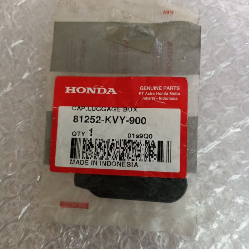 CAP LOUGGAGE BOX BOK BAGASI HONDA BEAT KARBU CARBU LAMA ORI AHM 81252-KVY-900