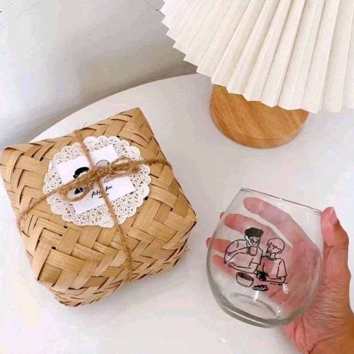 

Sepasang Besek Bambu 9x9 Natural