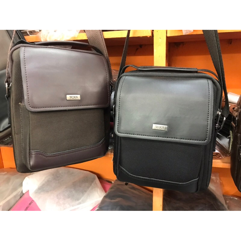 Tumi canvas- tas tumi selempang cowok/cewek tas slingbag pria tas kerja