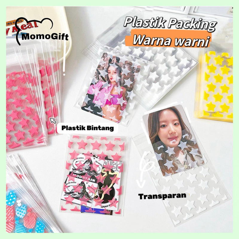 

Plastik Packing Bening Sleeve Cover Kartu Kpop Warna Warni