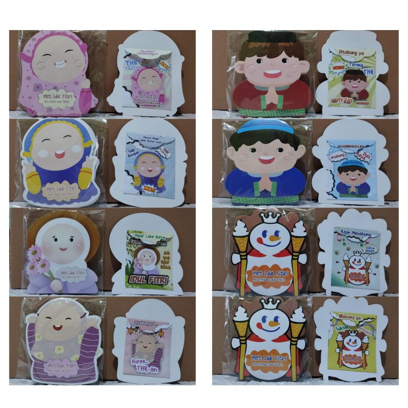 

Amplop lebaran karakter lucu