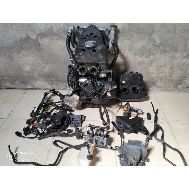 bahan swap mesin r25 atau mt25 original fullset pengapian radiator lengkap bonus leheran