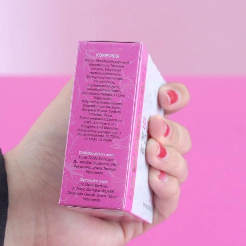 ADY78 DRW SKINCARE Whitening BB Cushion Air Cushion Bedak Plus Foundation glow