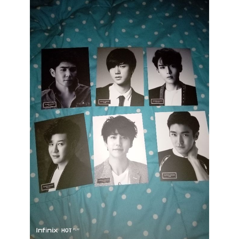 photocard super junior (Kangin,Yesung,Ryeowook,shindong,Kyuhyun,siwon)
