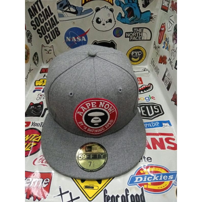 Topi snapback new era x aape size 7½