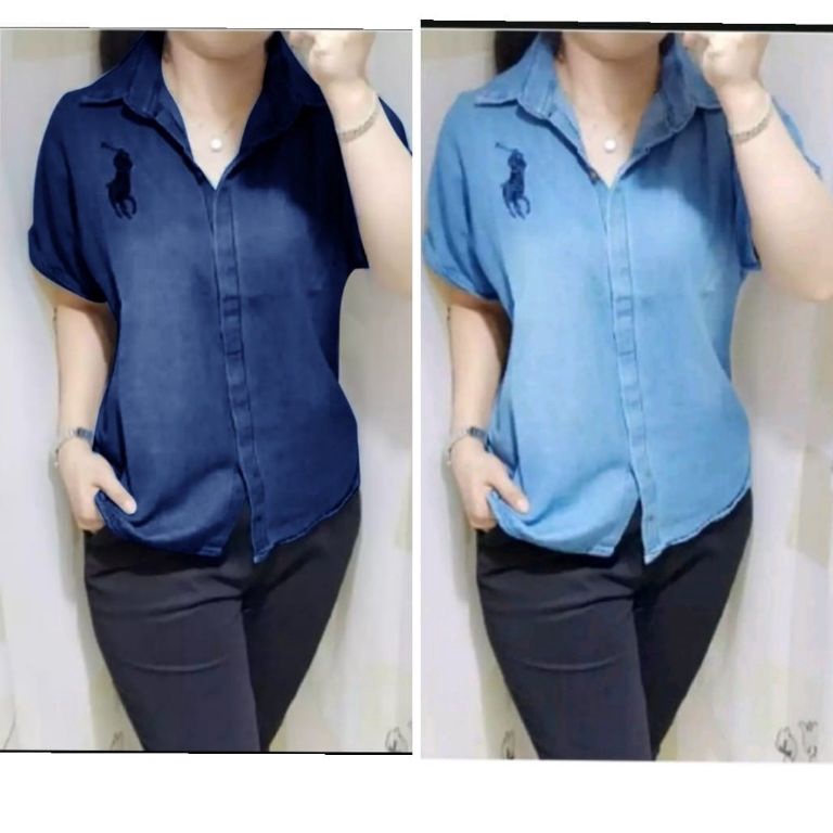 XPRESS KEMEJA JEANS DENIM ATASAN WANITA