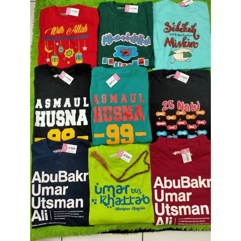 Set Kurta el fatih / Set kaos muslim / Set koko anak/Setelan kaos anak
