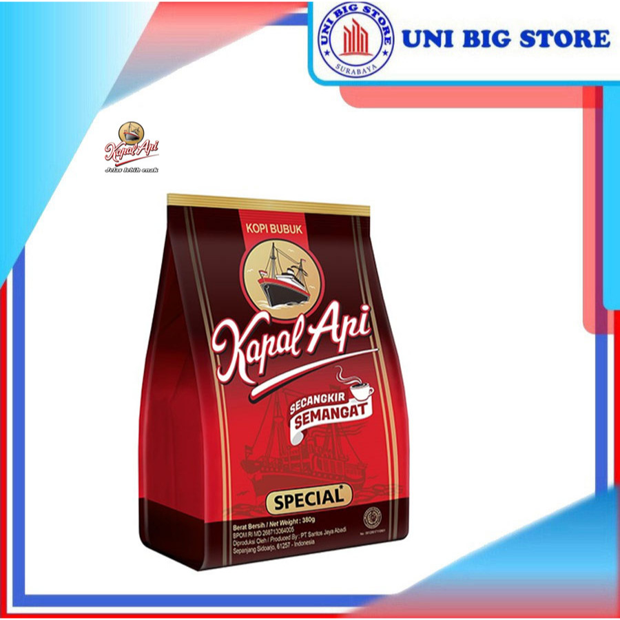 

Kapal Api Special Kopi Bubuk Bag Merah 380 gram