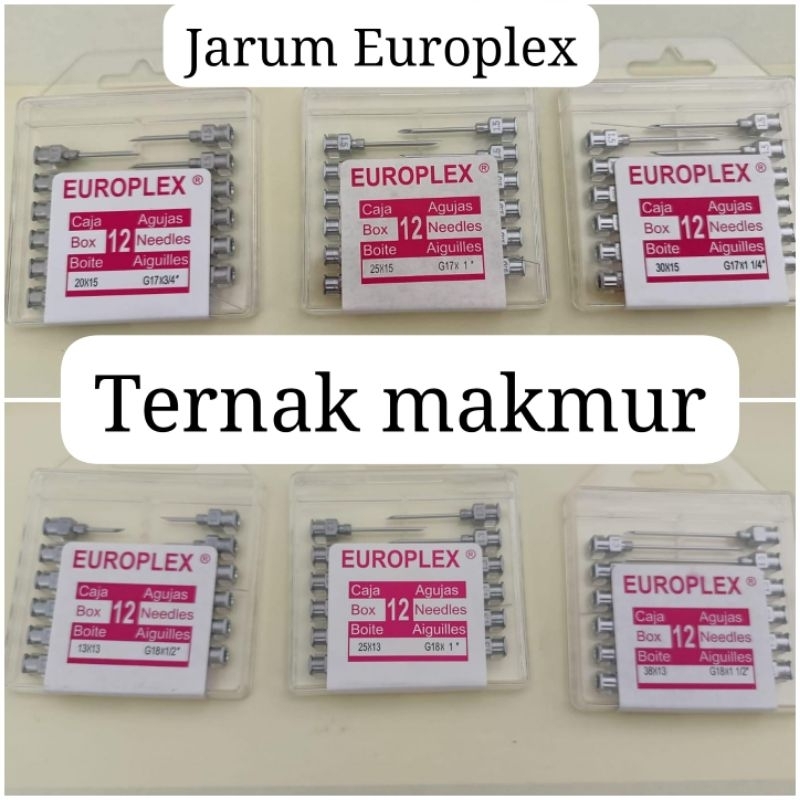 Jarum europlex semua ukuran harga per lusin