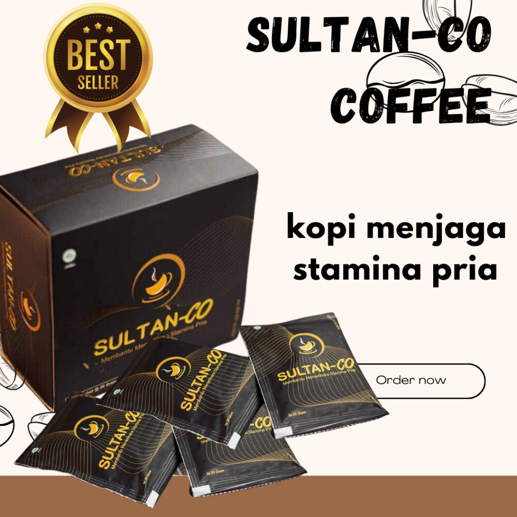 

Kopi Kuat Pria Tahan Lama Sultan-Co 1 Boks isi 10 Penambah Stamina Pria Dewasa 100% extra gingseng original tanpa efek samping Aman Sudah BPOM