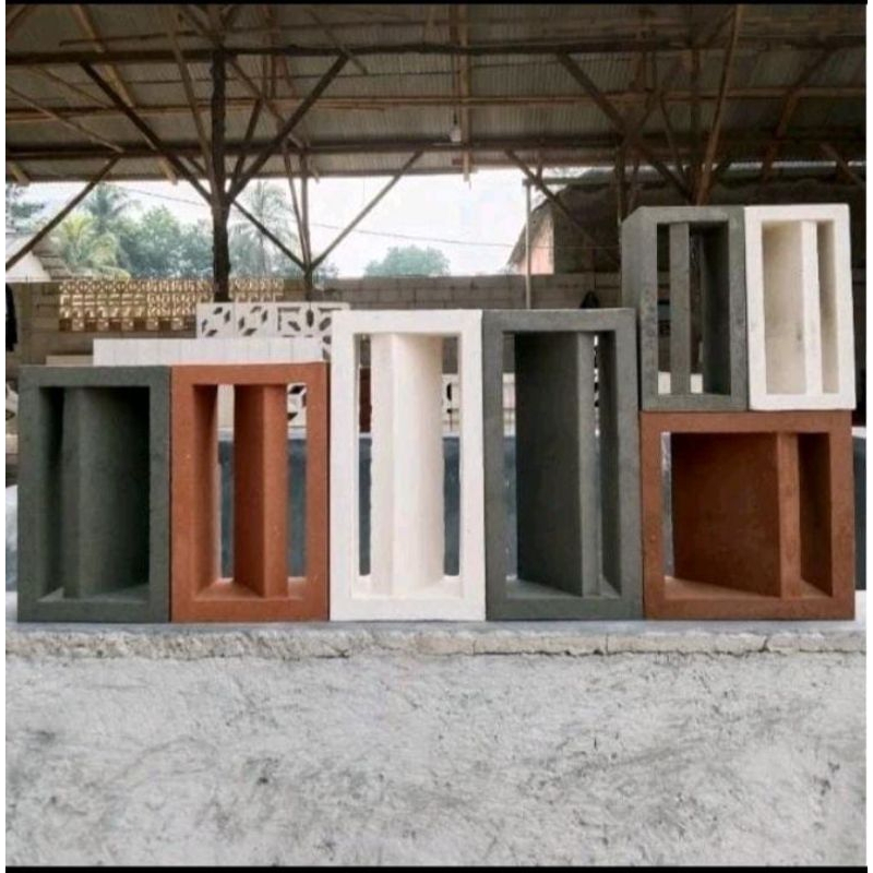 roster beton minimalis, loster beton minimalis, roster motif nako panjang ukuran 15×30