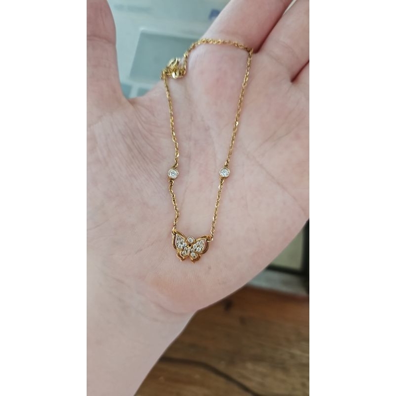 gelang kupu butterfly korea emas asli 375 muda