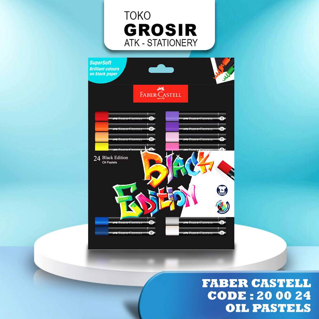 

Faber Castell - Oil Pastel Black Edition 24 Warna