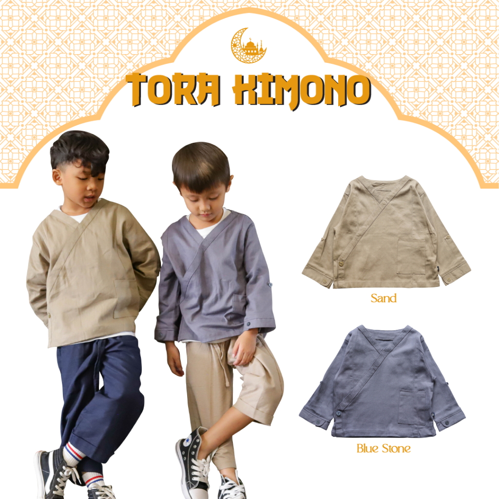 BDOSTORE | Tora Kimono | Outer Kemeja Kimono Jepang Anak Laki Laki | Usia 1-8Y