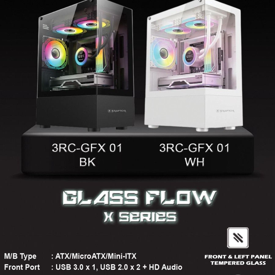 CASE RAPTOR GLASS FLOW X SERIES