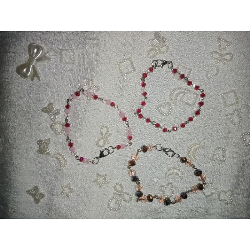 Gelang manik Ceko rantai/gelang manik/gelang manik kristal/gelang kristal