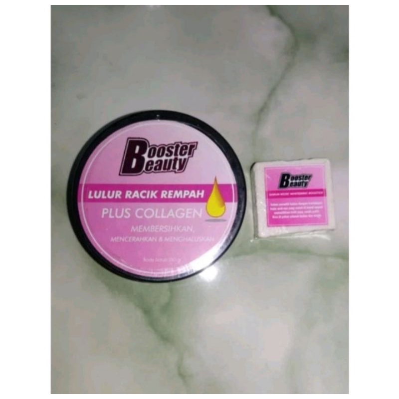 LULUR BOOSTER BEAUTY & SABUN KOJIC WHITENING BOOSTER BEAUTY