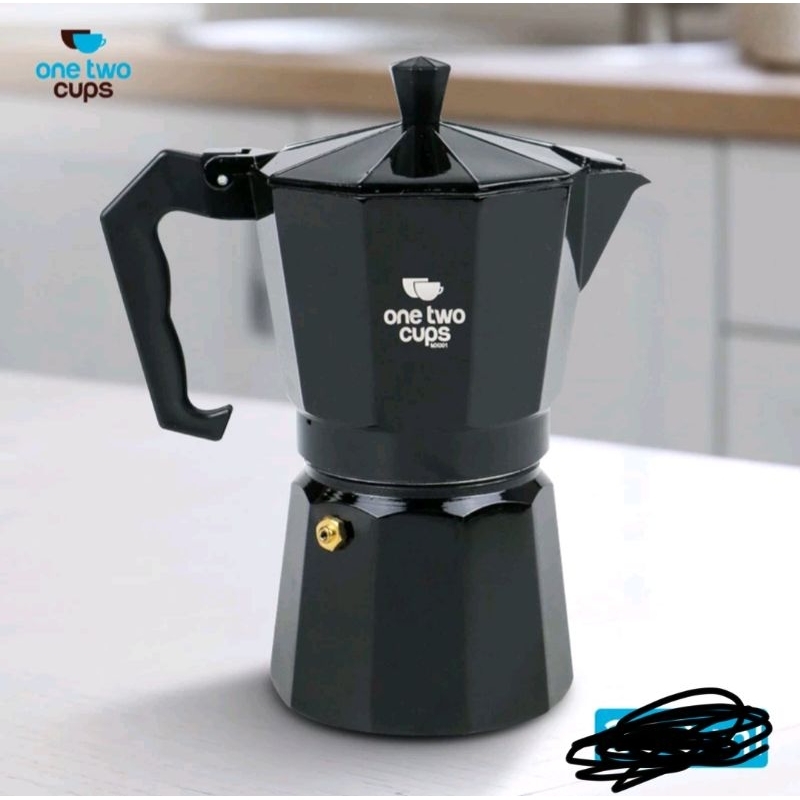 Moka Pot 150 Ml - Teko Stovetop Filter 150 ML One Two Cups Espresso Coffee Maker Mokapot coffee / mo