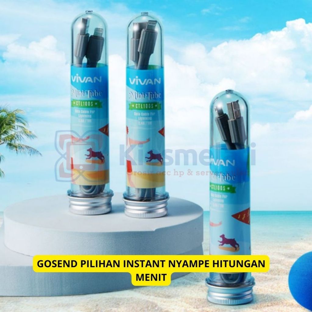 Vivan Kabel Data iPhone  original CTL100s - Kabel iphone-Kabel Charger iphone-kabel lightning