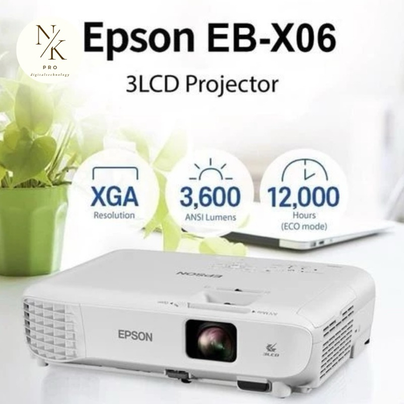 Epson eb x06 / proyektor epson eb x06 3lcd 3600 lumens