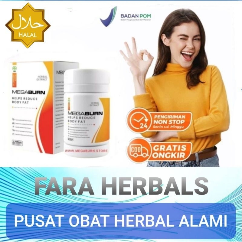 MEGABURN OBAT PELANGSING BADAN TUBUH 100% HERBAL ALAMI | MEGABURN ASLI | MEGABURN ORIGINAL