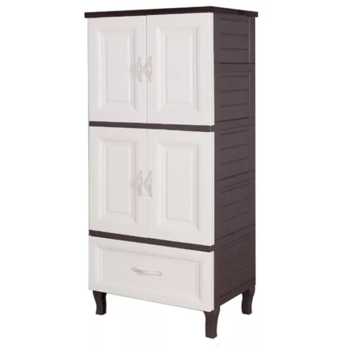 Lemari Plastik Olymplast OLC 1W1L Putih Laci KOKOH KUAT TEBAL