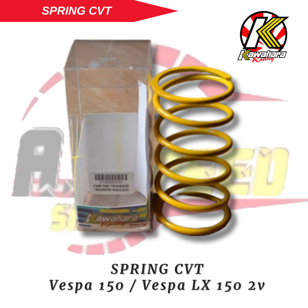 Kawahara Spring CVT Per Cvt Transmisi Vespa 150 / Vespa LX 150 2v 1500 RPM Original 100%