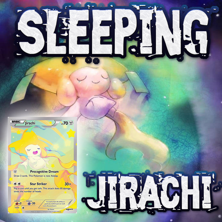 KARTU POKEMON TCG HOLOGRAM ENGLISH VERSION FULL ART - JIRACHI (SLEEPING)