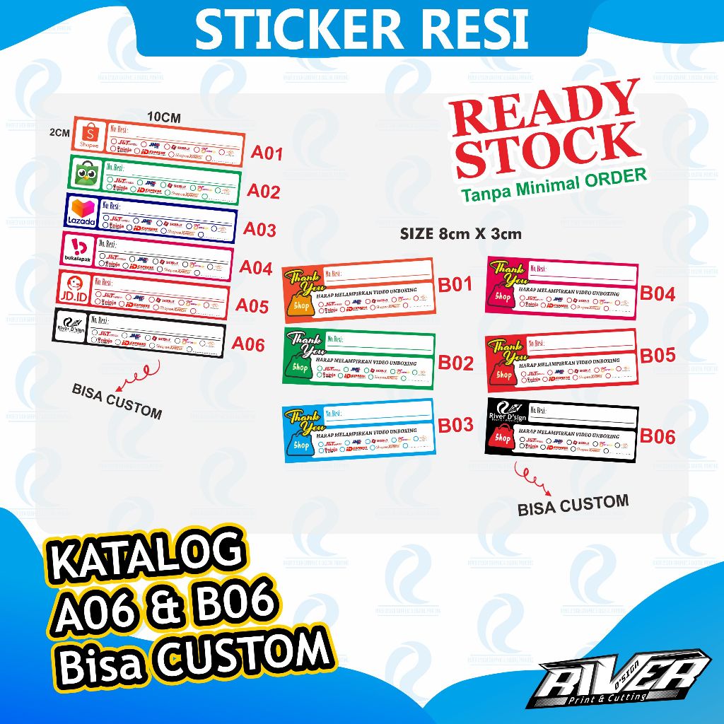 

Stiker Resi Stiker Pengiriman Label Resi Murah Berkualitas