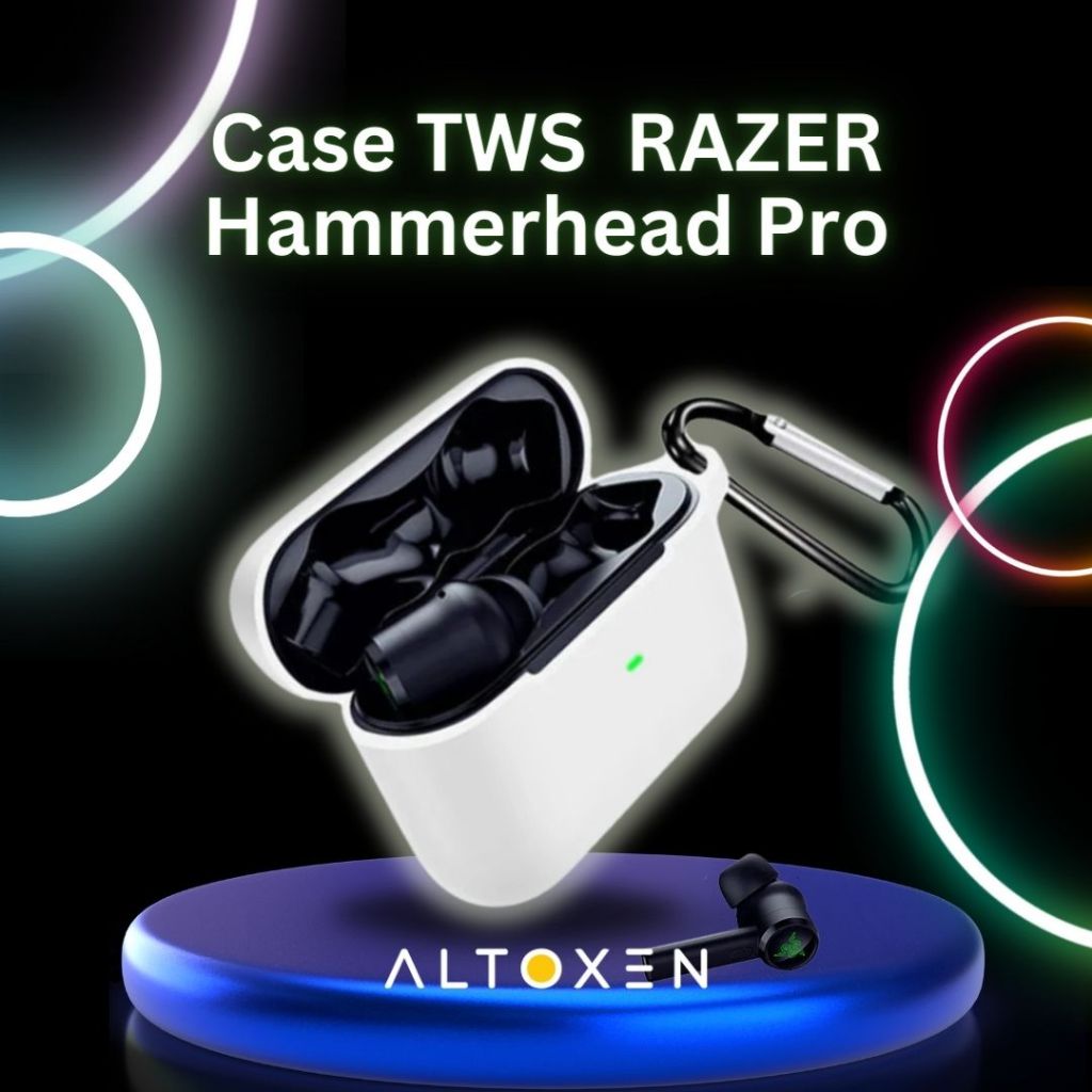 Case Razer Hammerhead Pro TWS Silicone Casing Cover  Free Gantungan