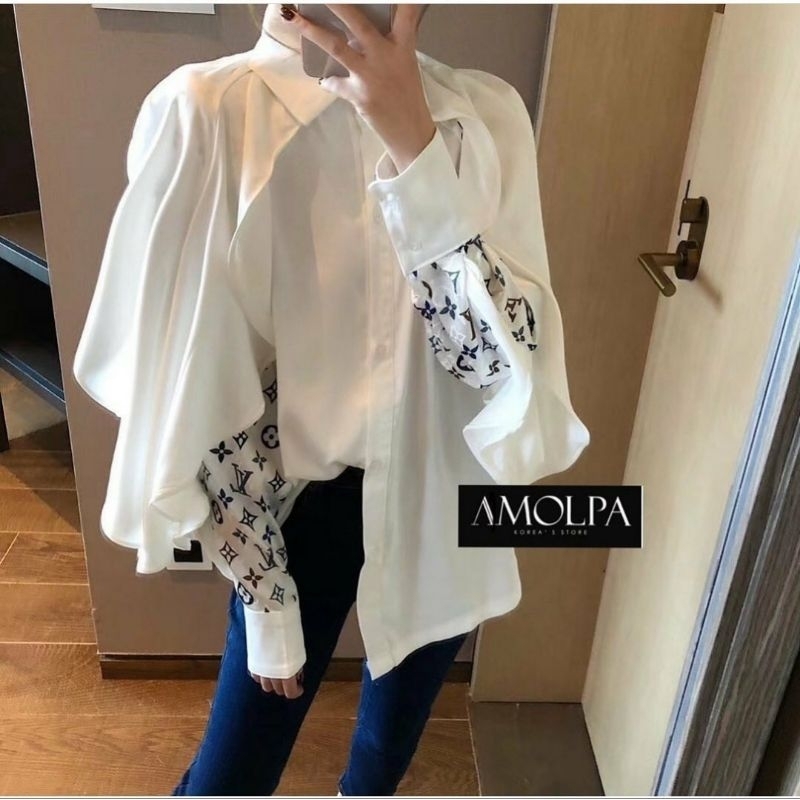 kemeja putih wanita branded premium