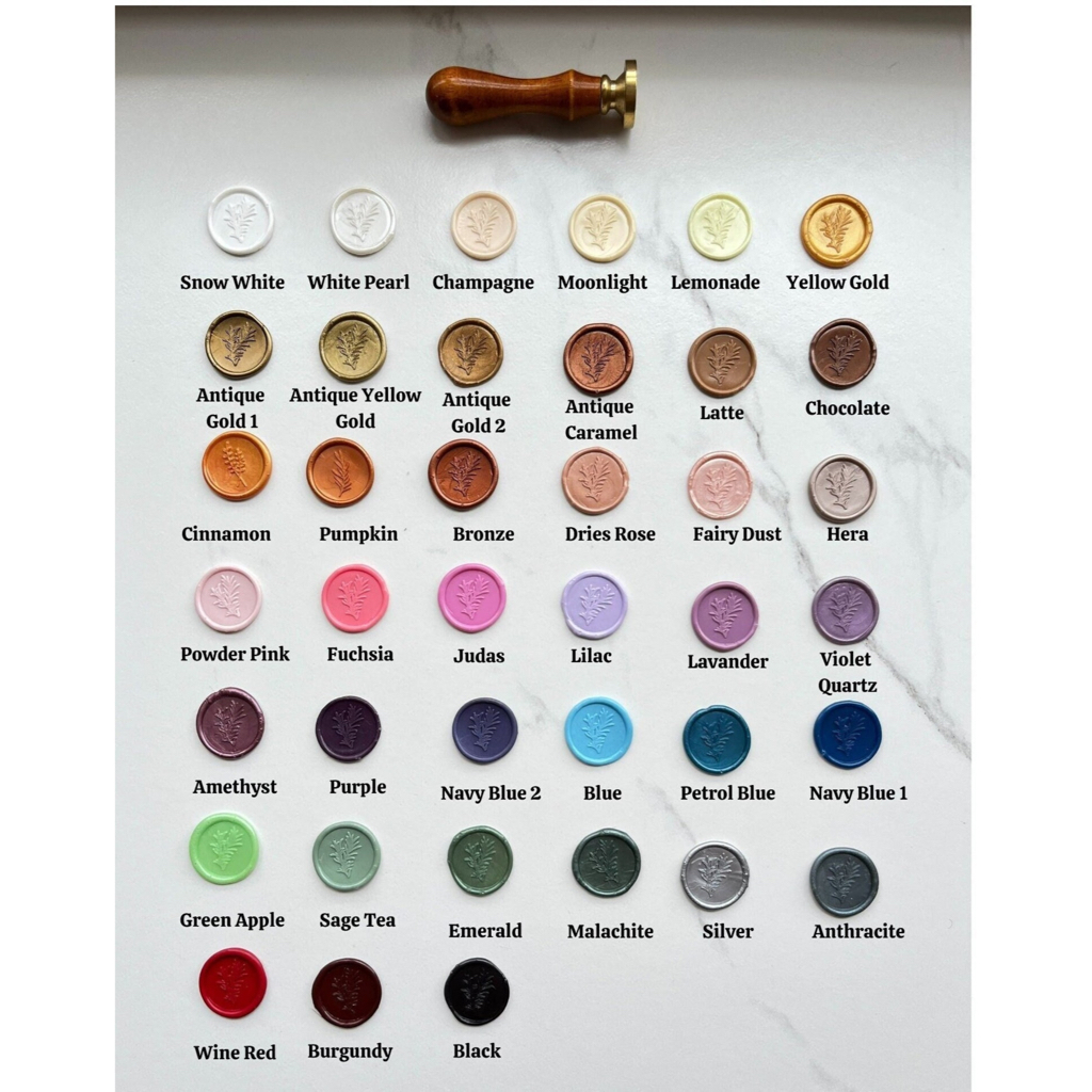 

Custom Wax Stamp Stempel Segel Lilin Proses cepat