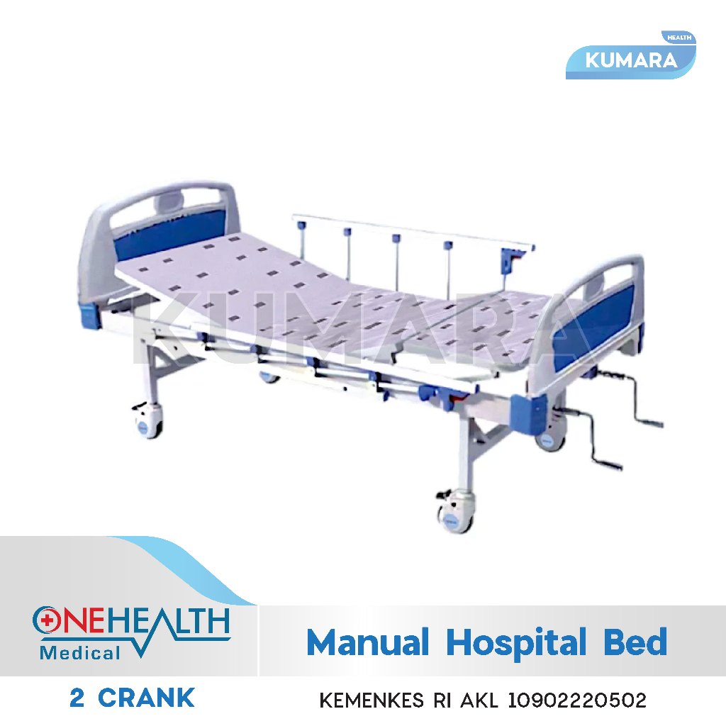ONEHEALTH - Hospital Bed Manual 2 Crank Delux / Bed Pasien Manual 2 Engkol