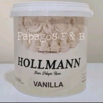 

Butter Cream Hollmann Hollman Holman Cream Pelapis rasa Vanila , Moka 1 kg / kilo