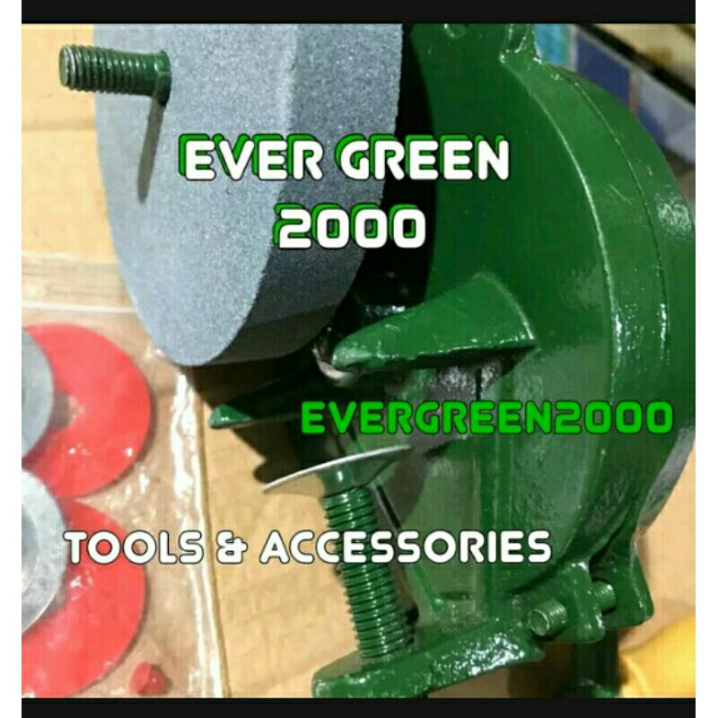 Gurinda Tangan Manual 6" in (150 mm) Gerinda Duduk Meja 6 inchi - Mesin Hand Grinder Gagang di putar