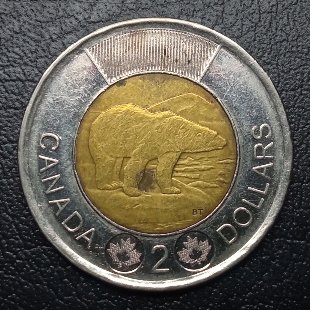Koin Kuno Canada 2 Dollar Bimetal 2012-2022 (tahun acak) | Koin Asing Mancanegara