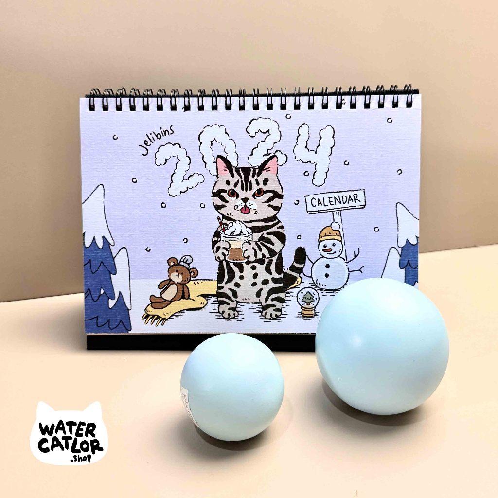 

Kalender Meja 2024 ukuran A5 Kucing Jelibins