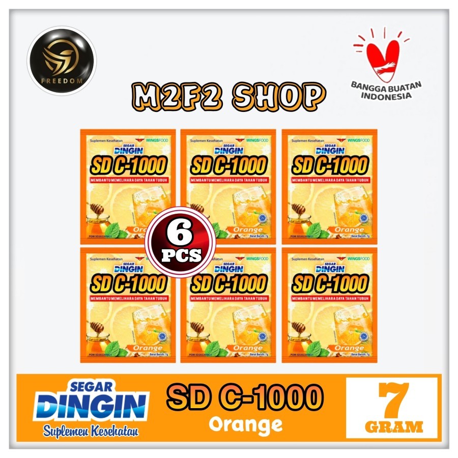 

Segar Dingin SD C-1000 Jeruk Orange Suplemen Makanan Sachet - 7 gr (Kemasan 6 Pcs)