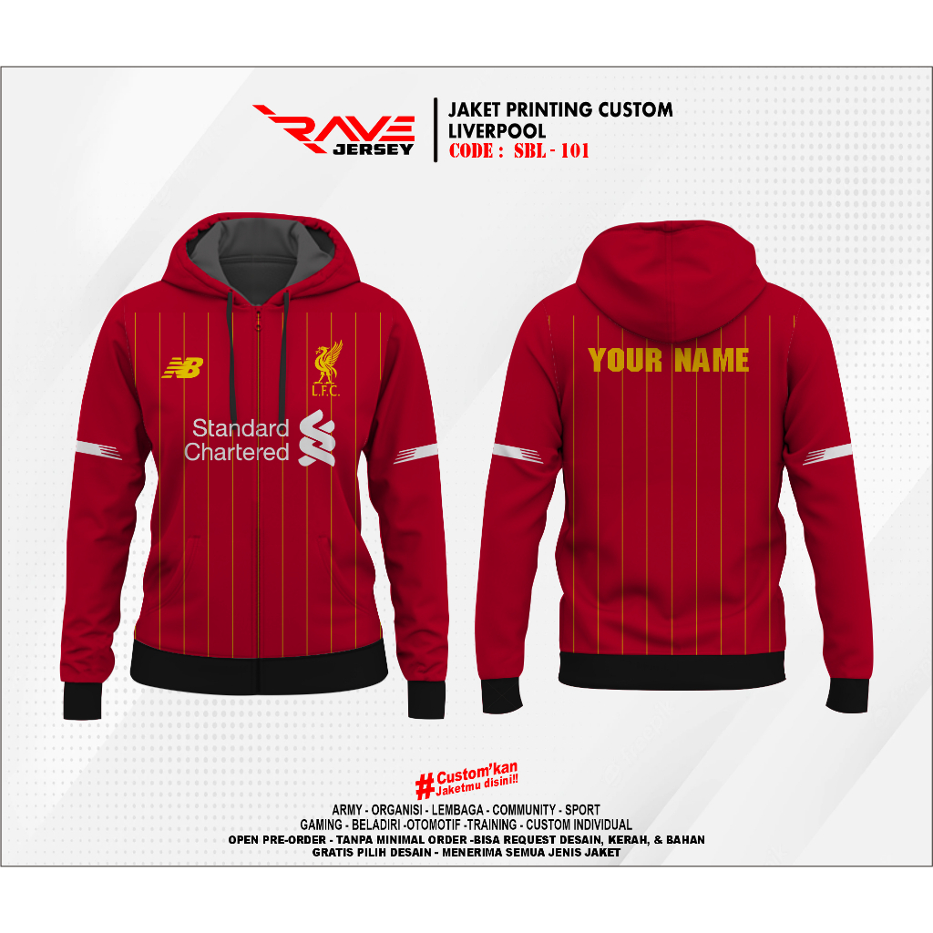 JAKET CLUB LIVERPOOL FULL PRINTING SUBLIMATION CUSTOM (DESAIN SUKA-SUKA)