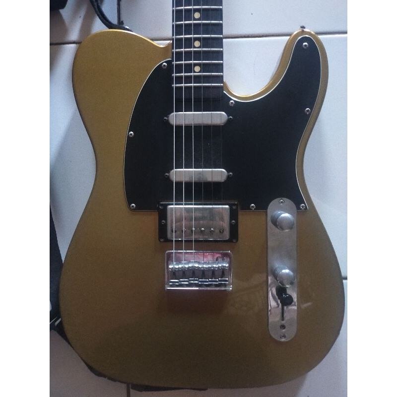 gitar merk fender telecaster blacktop HSS asli original Made in mexico
