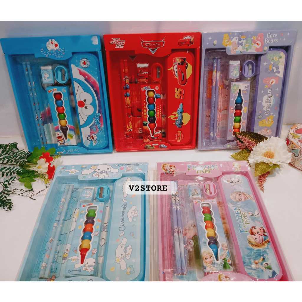 

v2_Stationery Set Karakter 3356/Study set Alat Tulis Anak Sekolah Motif